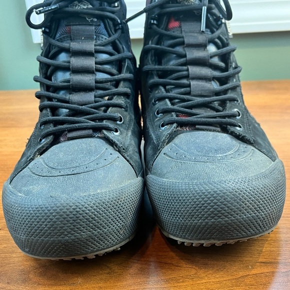 Vans SK8 Gor-tex MTE High Red Checked Lace Up Boots Sz 8.5 Inserts Cold Weather - Picture 2 of 16